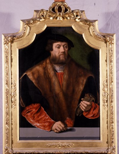 Aatelismiehen muotokuva, 1544 tekijältä Bartholomaeus Bruyn
