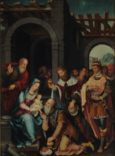 Maagien palvominen tekijältä Bartholomaeus Bruyn the Elder