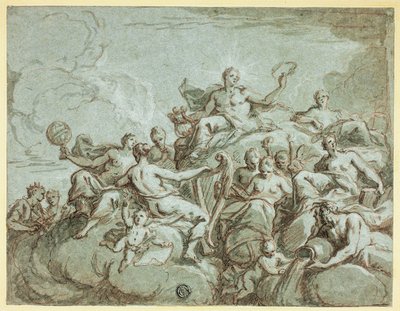 Apollo ja muusat tekijältä Bartholomaeus Spranger