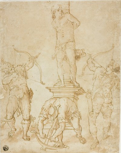 Pyhän Sebastianin marttyyrikuolema tekijältä Bartholomaeus Spranger