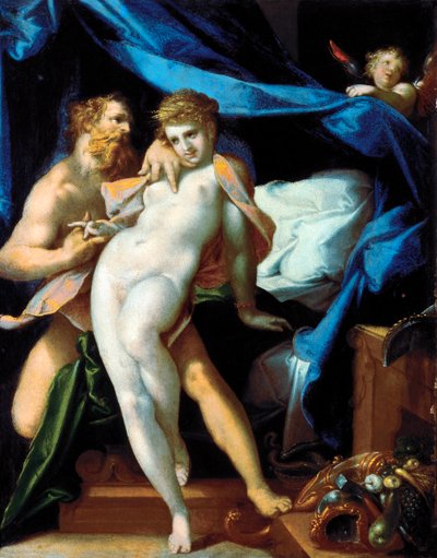Venus ja Maia tekijältä Bartholomaeus Spranger