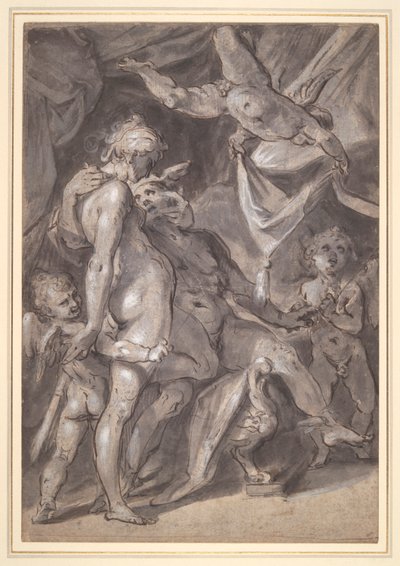 Venus ja Merkurius tekijältä Bartholomaeus Spranger