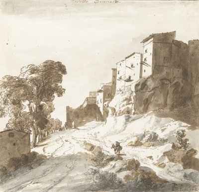 Bomarzon linna, 1625 (kynä) tekijältä Bartholomeus Breenbergh