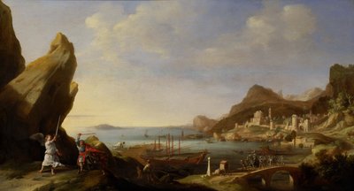 Rannikkomaisema Bileamin ja Aasin kanssa, 1634 tekijältä Bartholomeus Breenbergh