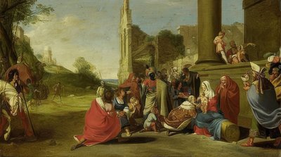 Maagien palvonta. 1640-1650 tekijältä Bartholomeus Breenbergh