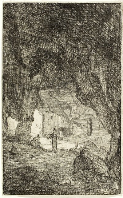 Grotto and Friars, Rooman raunioista tekijältä Bartholomeus Breenbergh