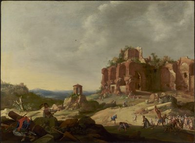 Pyhän Stefanuksen kivittäminen tekijältä Bartholomeus Breenbergh