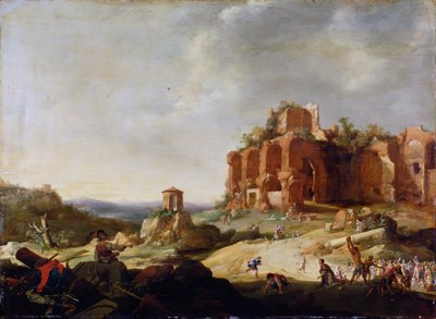 Pyhän Stefanuksen kivittäminen tekijältä Bartholomeus Breenbergh