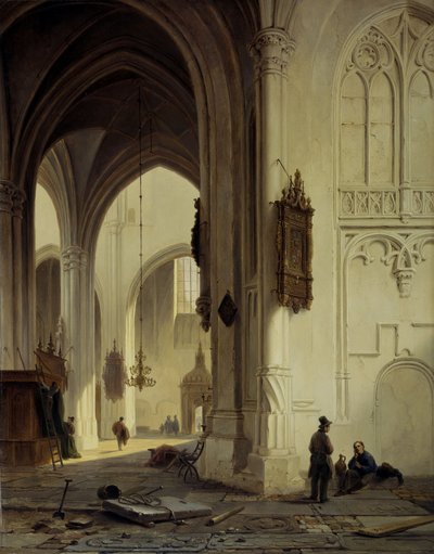 Kirkon sisätilat tekijältä Bartholomeus Johannes van Hove