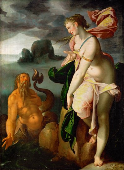 Glaucus ja Scylla tekijältä Bartholomeus Spranger