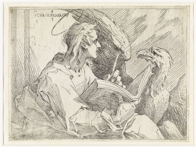 Johannes evankelista tekijältä Bartholomeus Spranger