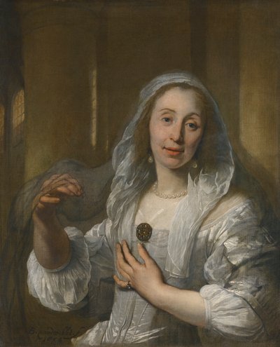 Valkoihoisen naisen muotokuva tekijältä Bartholomeus van der Helst