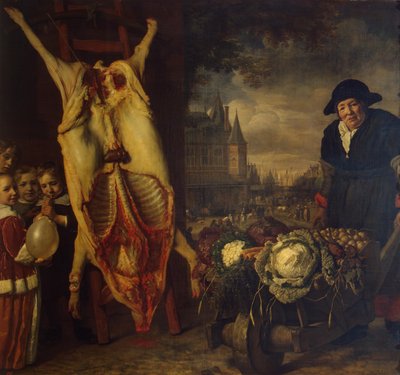 Nieuwmarkt Amsterdamissa tekijältä Bartholomeus van der Helst