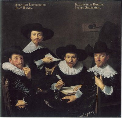 Vallonian orpokodin johtajat tekijältä Bartholomeus van der Helst