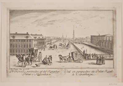 Frederiksholm kanava, t.v. Prinssin kartano tekijältä Bartholomæus Roque