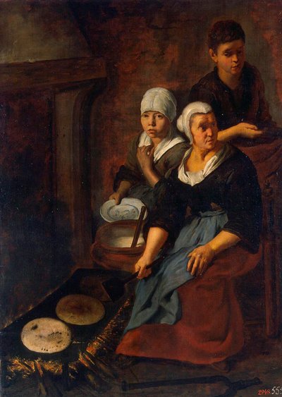 Tasaisten kakkujen leivonta, 1645-1648. tekijältä Bartolomé Esteban Murillo