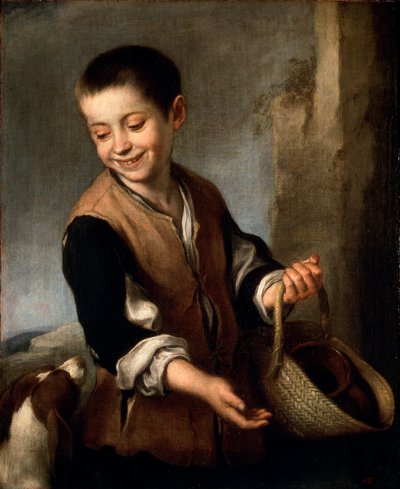 Poika koiran kanssa, c1650-c1660 tekijältä Bartolomé Esteban Murillo