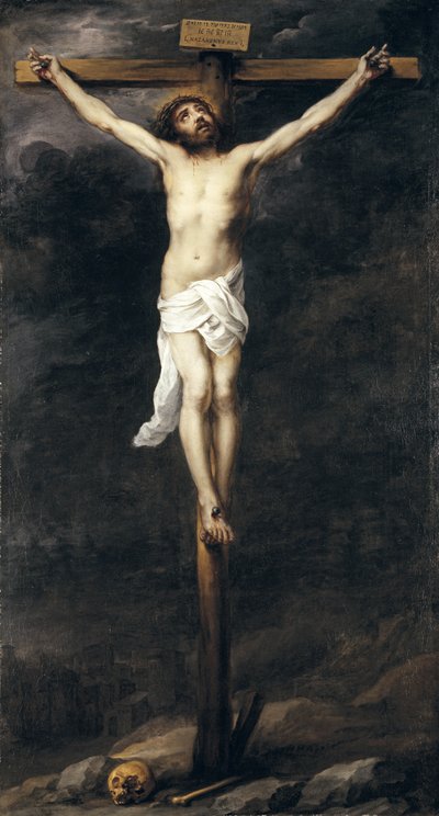 Kristus ristillä, 1660-70 tekijältä Bartolomé Esteban Murillo