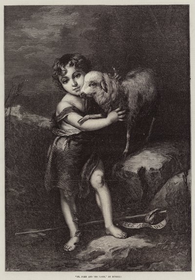 Johannes ja karitsa tekijältä Bartolomé Esteban Murillo