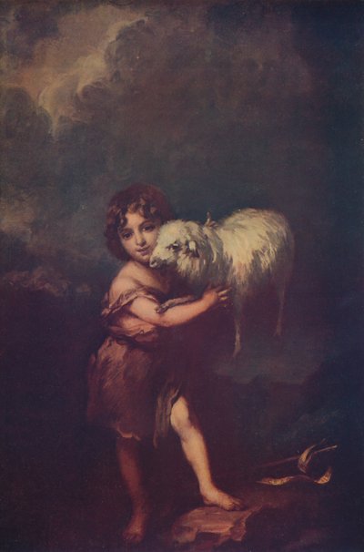 St. John and the Lamb, 1660-5, c1900 tekijältä Bartolomé Esteban Murillo