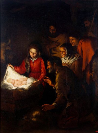 Paimenten palvonta, n. 1650. tekijältä Bartolomé Esteban Murillo