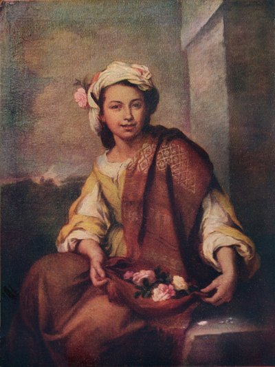 Kukkatyttö, 1665-70 tekijältä Bartolomé Esteban Murillo