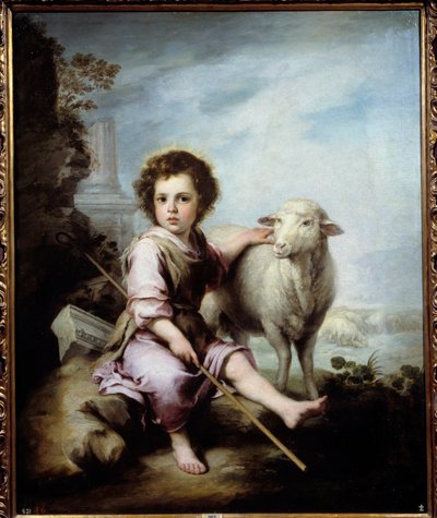 Bartolome Murillon (1618-1682) maalaus Hyvä pastori 1600-luvun su. 1,23x1,01 m Madrid, Prado-museo - Hyvä paimen. Bartolome Murillon (1618-1682) maalaus 1600-luvulta. 1,23 x 1,01 m. Prado-museo, Madrid tekijältä Bartolomé Esteban Murillo