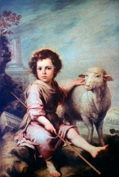 Hyvä paimen, c1650 tekijältä Bartolomé Esteban Murillo