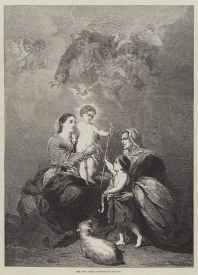 Pyhä perhe tekijältä Bartolomé Esteban Murillo