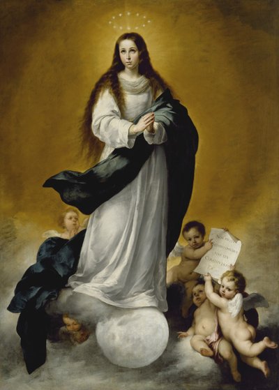 Neitsyt tahrattomasta sikiämisestä, n. 1660 tekijältä Bartolomé Esteban Murillo