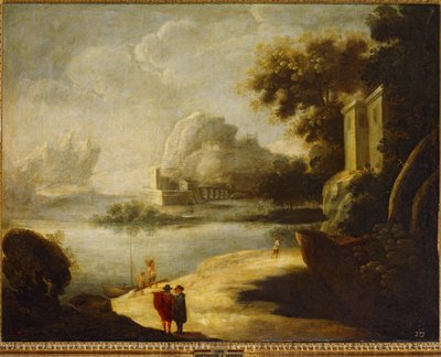 Maisema ... (öljy kankaalle) tekijältä Bartolomé Esteban Murillo