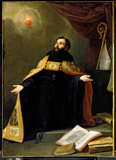 Pyhä Augustinus ekstaasissa tekijältä Bartolomé Esteban Murillo