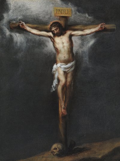 Murillon ristiinnaulitseminen, Bartolome Esteban (1617-1682). Öljy kankaalle, koko: 43,9x33,3, , Yksityiskokoelma tekijältä Bartolomé Esteban Murillo