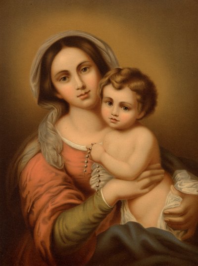 Madonna lapsen kanssa tekijältä Bartolome Esteban after Murillo