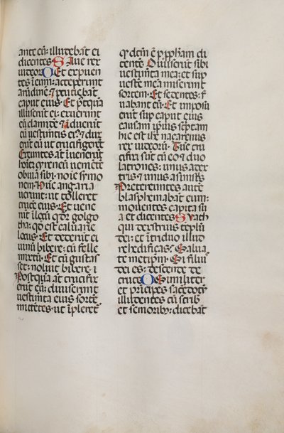 Missale: Fol. 121: sisältää musiikkia Hely Hely Lamalle jne. St. Mattion Passionissa, 1469. tekijältä Bartolomeo Caporali