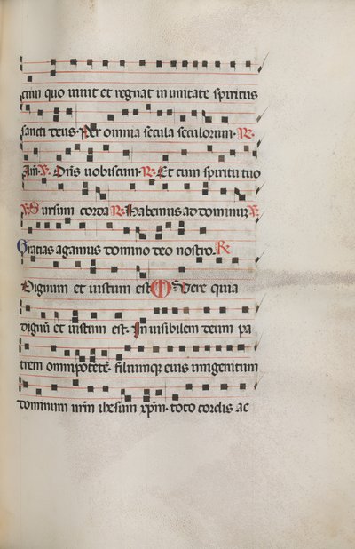 Missale: Fol. 154: Musiikkia Exultetille, 1469 tekijältä Bartolomeo Caporali