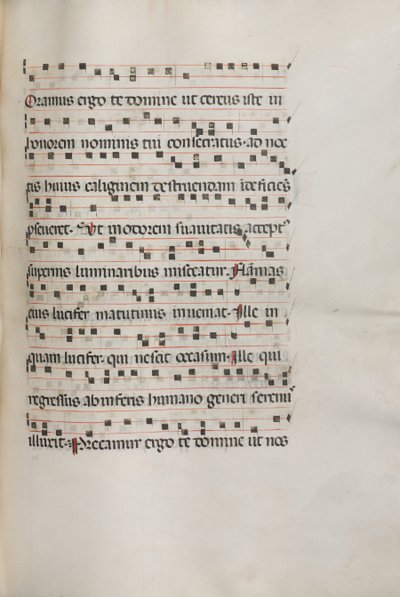 Missale: Fol. 157: Musiikkia Exultetille, 1469 tekijältä Bartolomeo Caporali