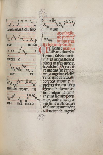 Missale: Fol. 172: Musiikkia Alleluialle jne. pääsiäisen alussa 1469. tekijältä Bartolomeo Caporali
