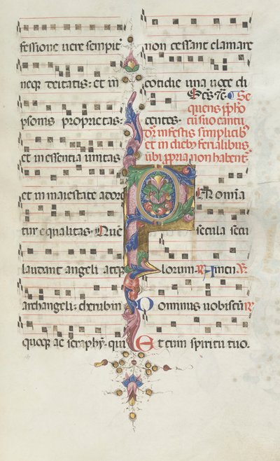 Missale: Fol. 183: lehtien koristelu, 1469. tekijältä Bartolomeo Caporali