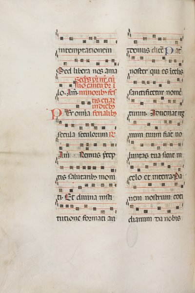 Missale: Fol. 189v: Musiikkia erilaisiin rukouksiin, 1469. tekijältä Bartolomeo Caporali