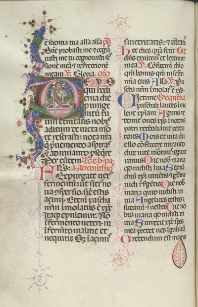 Missale: Fol. 192v: Kristuksen ylösnousemus, 1469. tekijältä Bartolomeo Caporali