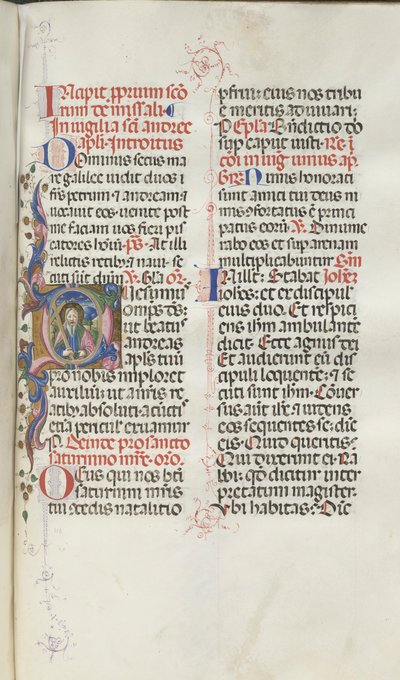 Missale: Fol. 259: Pyhä Andreas, 1469 tekijältä Bartolomeo Caporali