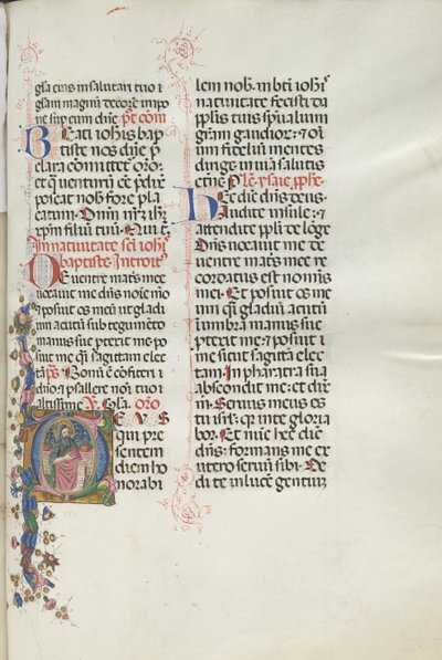 Missale: Fol. 287: Pyhä Johannes Kastaja, 1469. tekijältä Bartolomeo Caporali