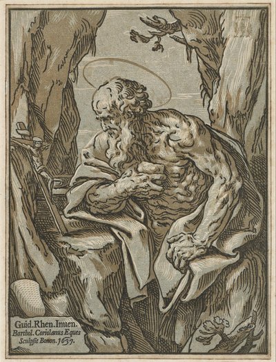 Saint Jerome tekijältä Bartolomeo Coriolano
