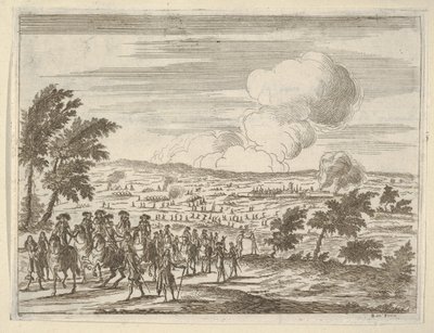 Herttua ja hänen joukkonsa Casalmaggioressa, teoksesta Idea kristillisestä prinssistä ja sankarista ..., 1659. tekijältä Bartolomeo Fenice