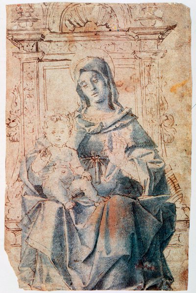 Neitsyt ja lapsi, c1470-1523 tekijältä Bartolomeo Montagna