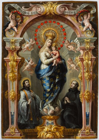 Hyvän neuvon neito, noin 1680 (öljy kuparille). tekijältä Bartolomeo Perez