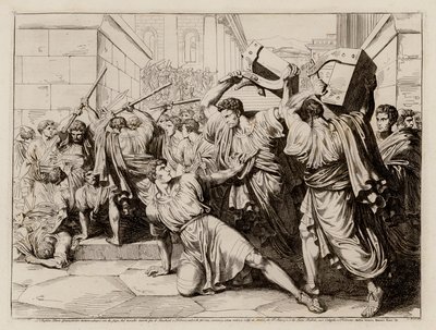 Tiberius Gracchuksen kuolema tekijältä Bartolomeo Pinelli