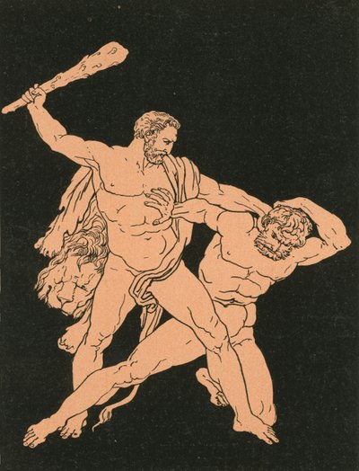Hercules ja Cacus tekijältä Bartolomeo Pinelli