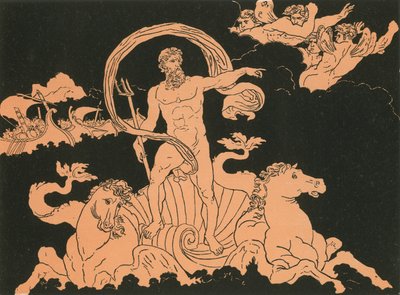 Neptunus hiljentää aallot tekijältä Bartolomeo Pinelli
